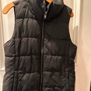 Old Navy Puffer Vest Womens Flannel Lined Full Zip